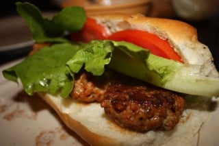 spicy pork sandwich