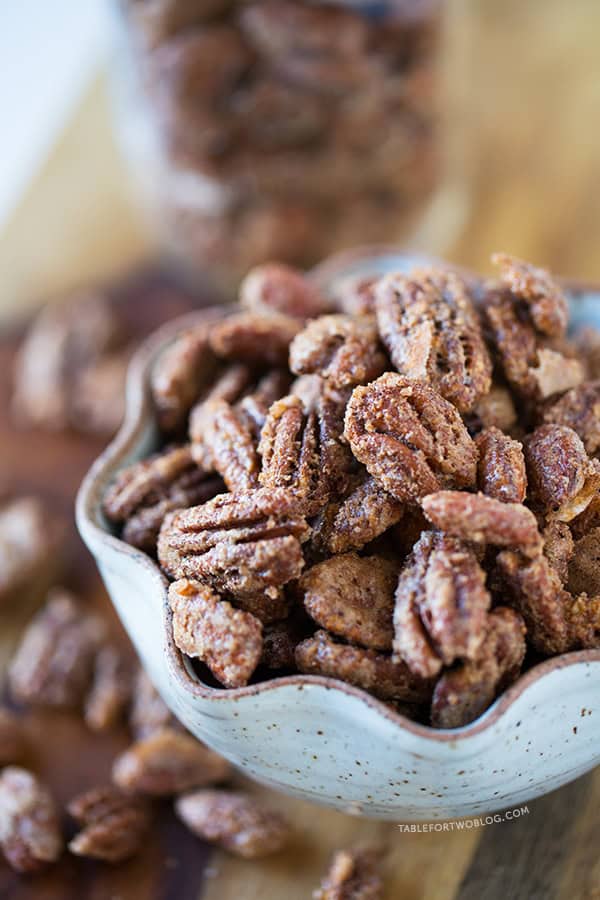Maple Cinnamon Spiced Nuts - Spiced Nuts for Easy Edible Gift Giving Ideas