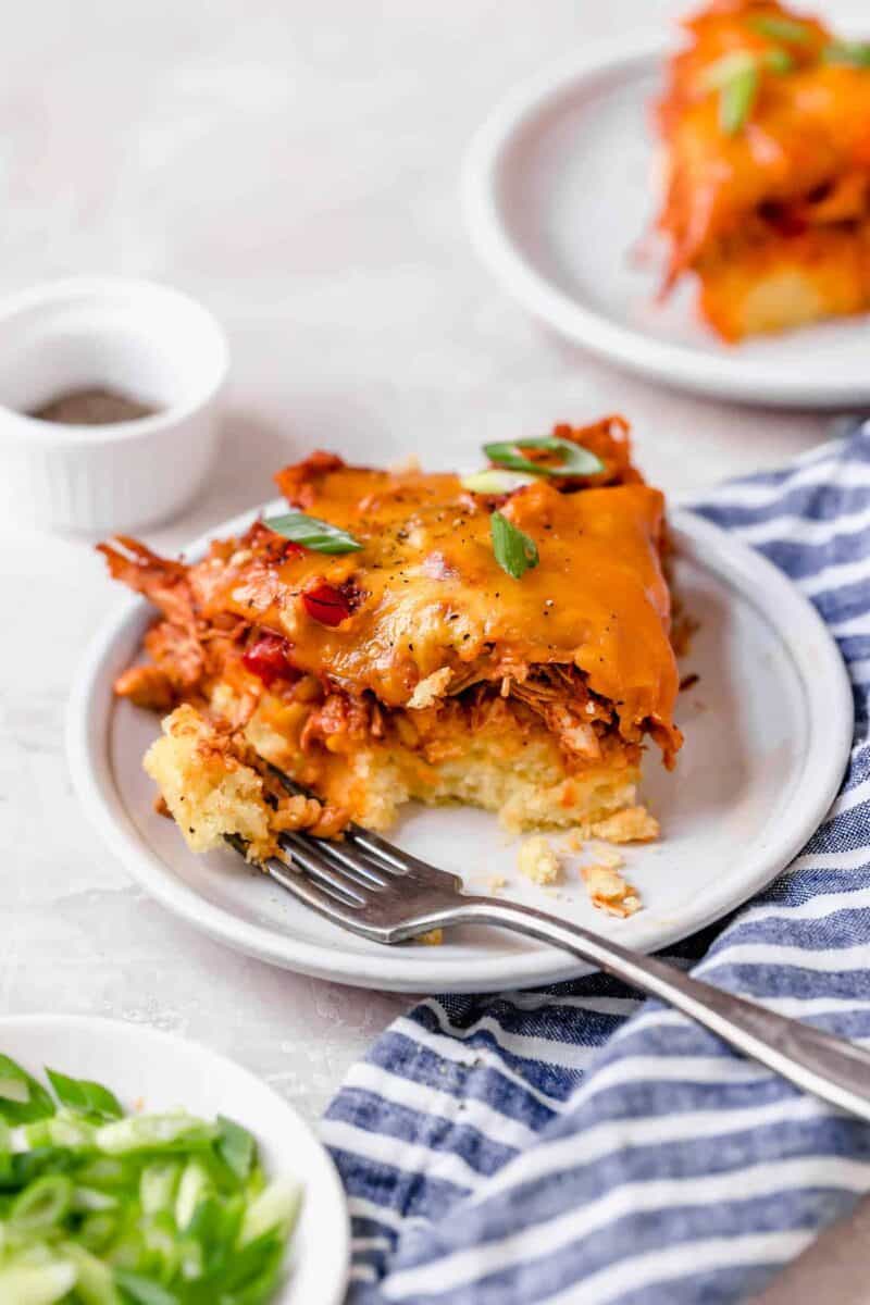 This bbq chicken cornbread pie is basically a complete meal of everything you want! You will be back for slice after slice!