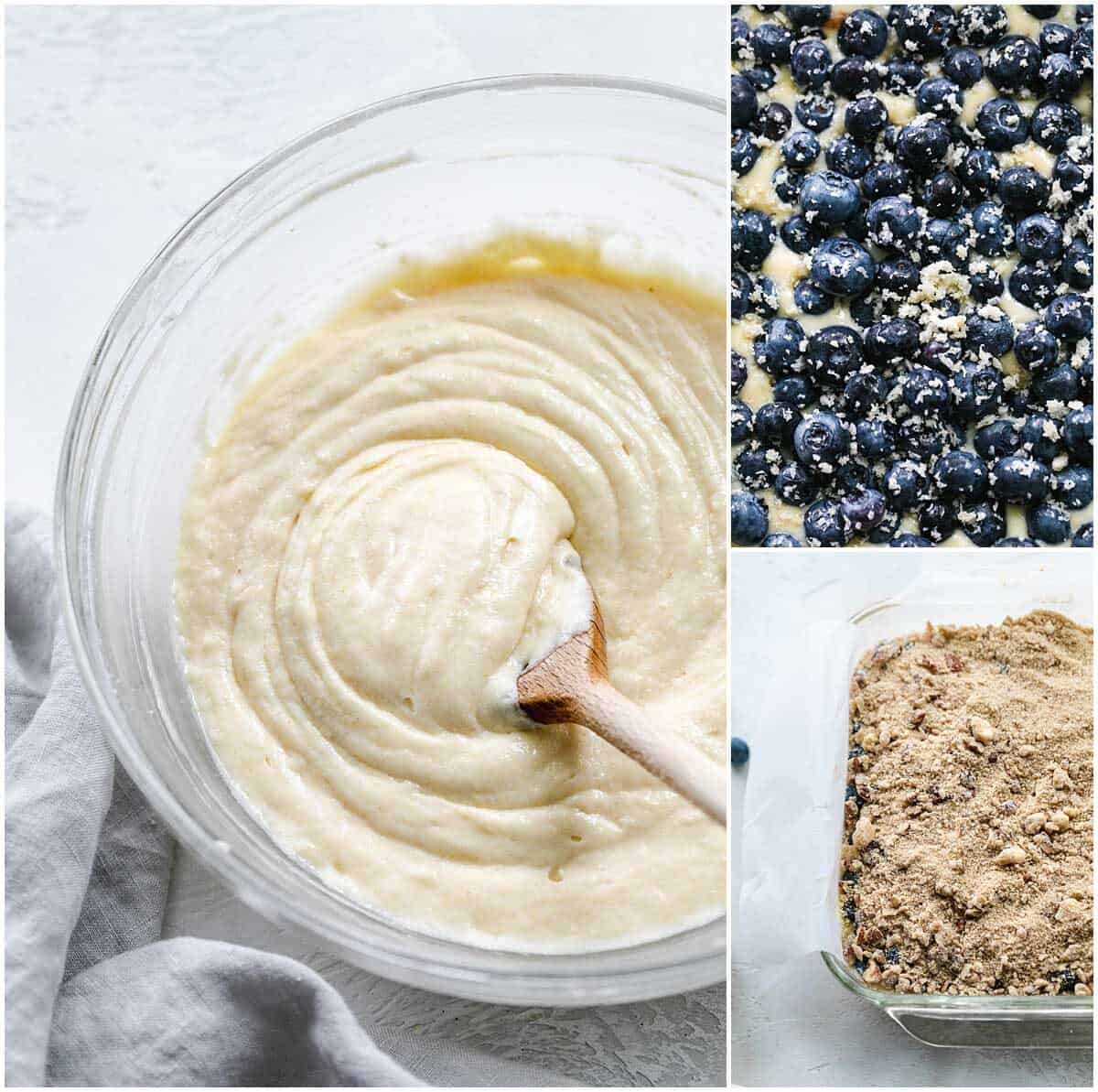 This blueberry coffee cake is tender, moist, and bursting with fresh summer blueberries! The perfect pairing with your coffee or afternoon tea!