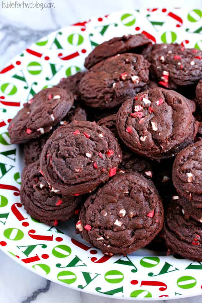 Chocolate peppermint chip cookies to get you in the mood for the Holiday baking season!