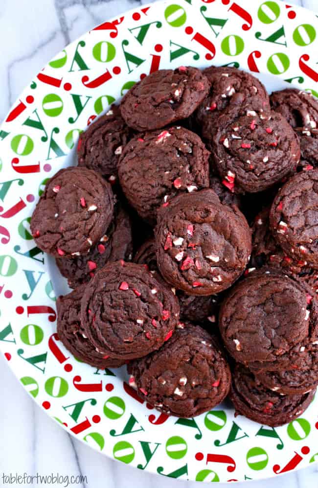 Chocolate peppermint chip cookies to get you in the mood for the Holiday baking season!