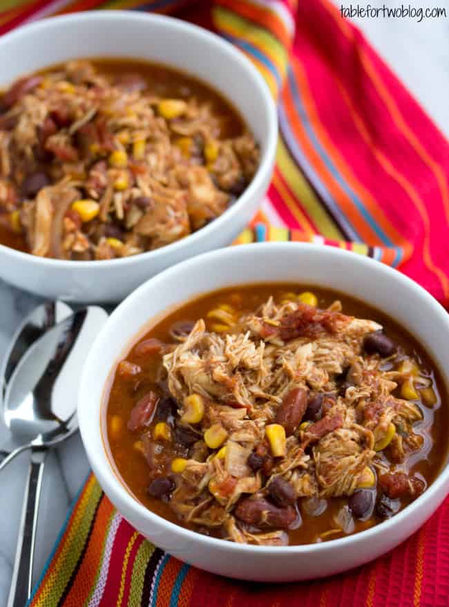 Crockpot Chicken Taco Chili Table For Two By Julie Chiou