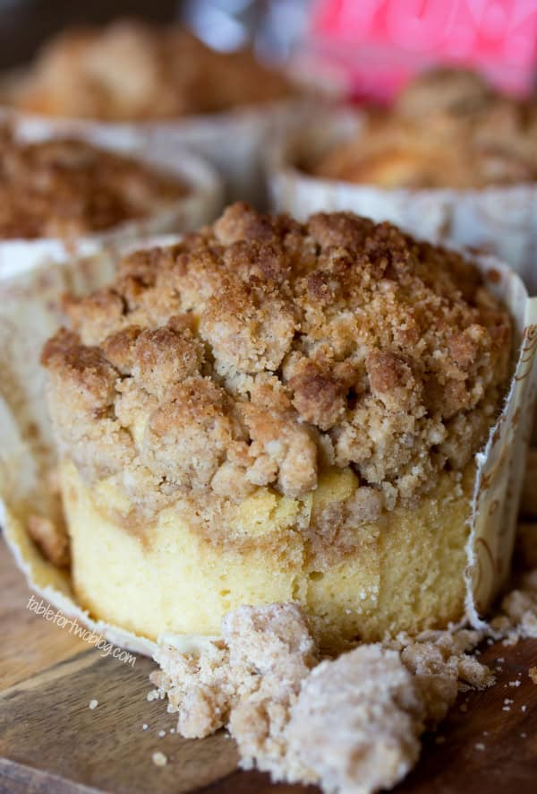 New York-Style Coffee Cake Crumb Muffins from www.tablefortwoblog.com