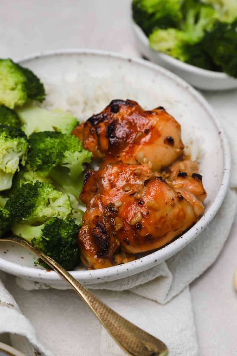 This honey soy chicken is easy to put together and has a great Asian flavor profile for those nights you feel like giving a little pizazz to your dinner!