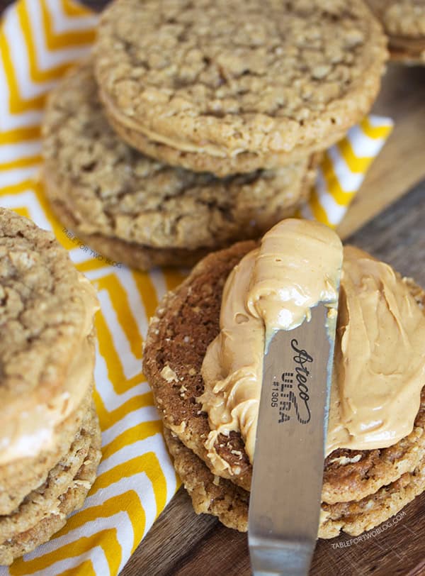 Peanut Butter Sandwich Cookies from www.tablefortwoblog.com