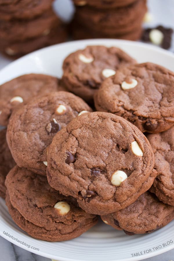 Triple Chocolate Cookies from www.tablefortwoblog.com Triple Chocolate Cookies from www.tablefortwoblog.com