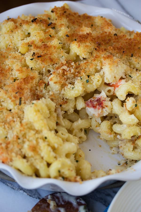 Lobster and Shrimp Mac n Cheese | www.tablefortwoblog.com