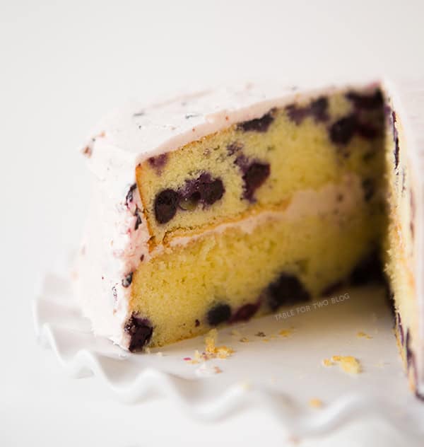 Blueberry Lavender Cake | tablefortwoblog.com