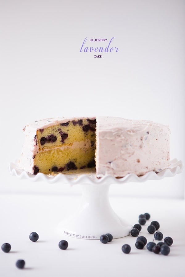 Blueberry Lavender Cake | tablefortwoblog.com
