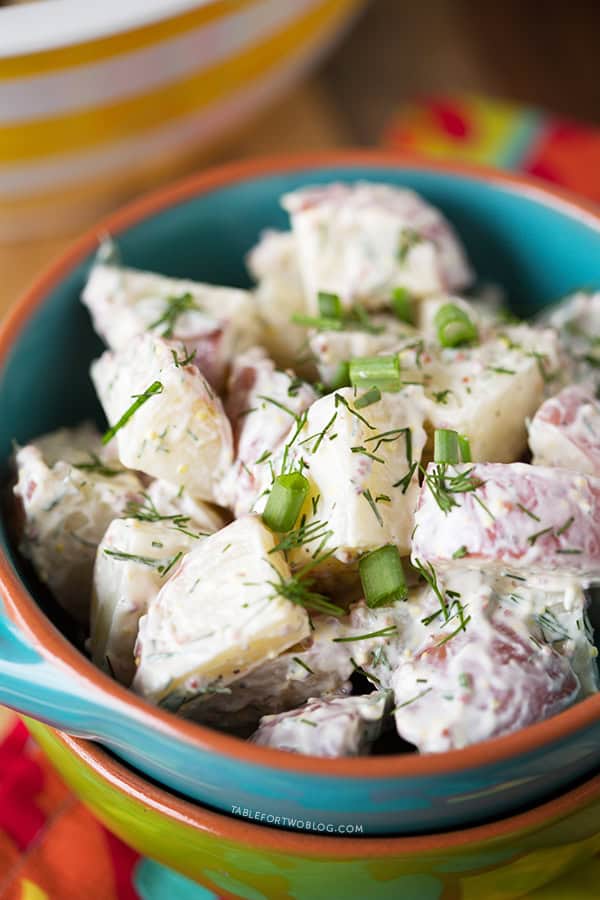 Healthy Red Potato and Dill Salad | tablefortwoblog.com
