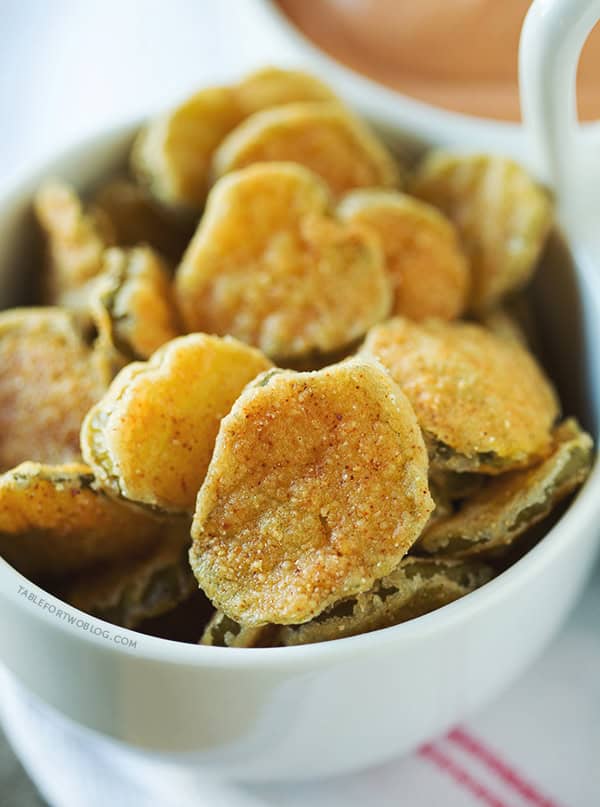 Fried Pickles | tablefortwoblog.com