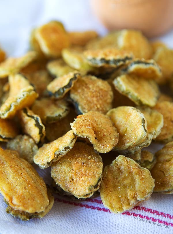 Fried Pickles | tablefortwoblog.com