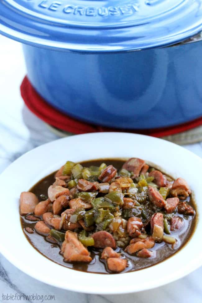 Chicken and Andouille Sausage Gumbo | Table for Two® by Julie Chiou