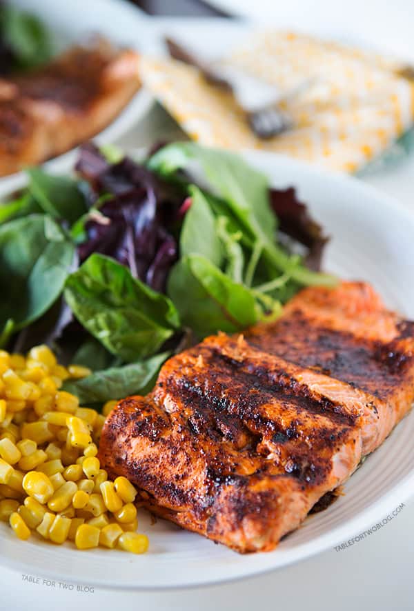 Grilled Coho Salmon | tablefortwoblog.com