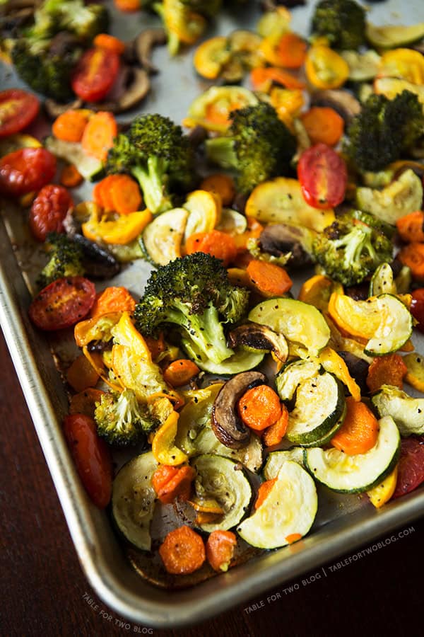 How To Roast Vegetables | tablefortwoblog.com