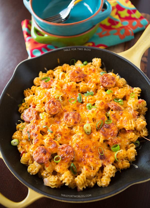 Spicy Sausage Pasta | tablefortwoblog.com Spicy Sausage Pasta | tablefortwoblog.com