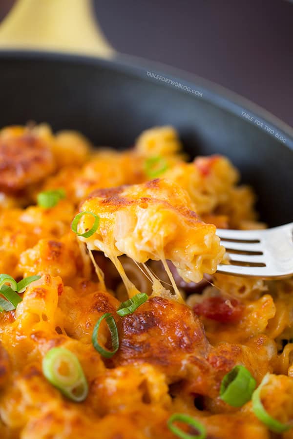 Spicy Sausage Pasta | tablefortwoblog.com Spicy Sausage Pasta | tablefortwoblog.com