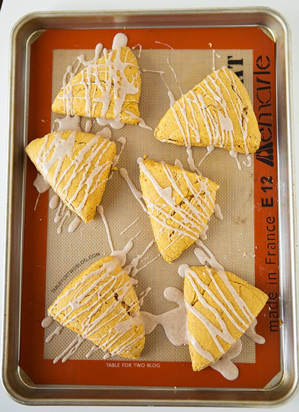 Starbucks Copycat Pumpkin Scones | tablefortwoblog.com