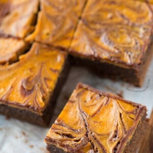 Pumpkin Cheesecake Swirl Brownies | tablefortwoblog.com