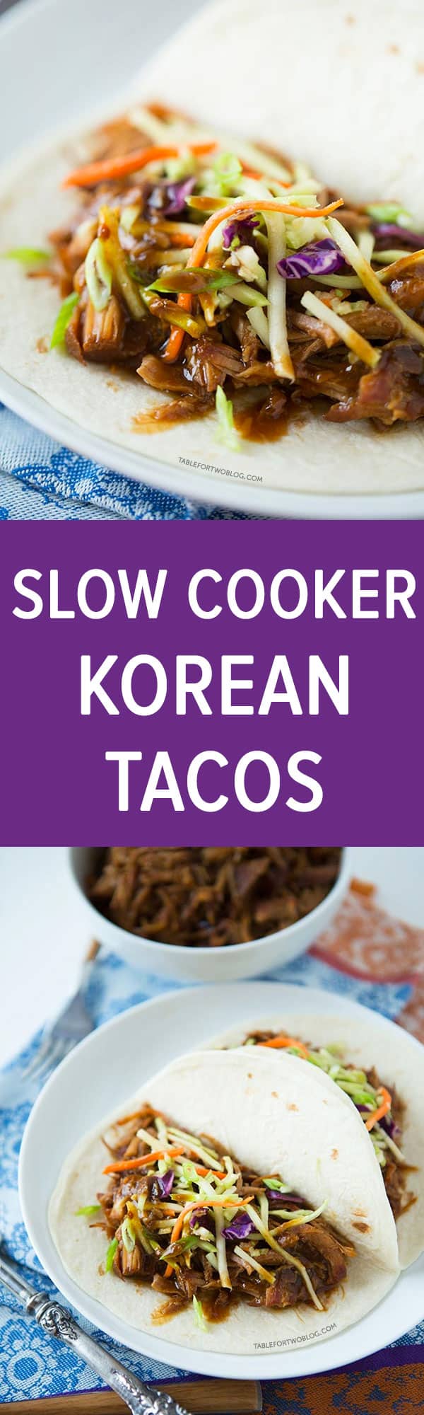 slow cooker korean tacos
