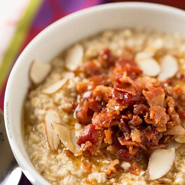 A salty sweet combination for your daily breakfast oatmeal!