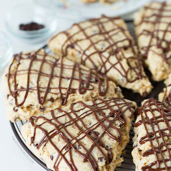 These chocolate coconut scones are great to have in the mornings with your cup of coffee or tea!