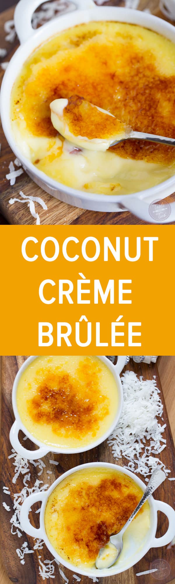 Coconut Crème Brûlée is so easy to make and tastes like paradise!