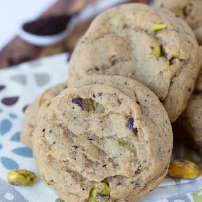 Mocha pistachio cookies are the perfect snack for that afternoon pick-me-up!