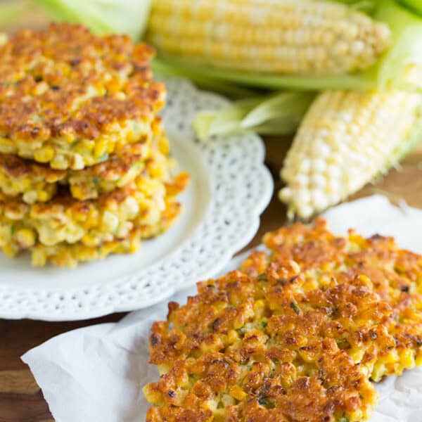 Grilled corn fritters are a great way to use your grilled corn! These little cakes are so easy to put together!
