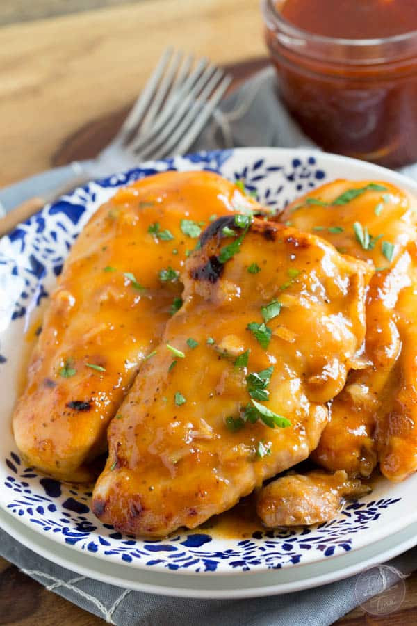4 ingredients only! If you love sweet and tangy flavors, then you'll love this Russian apricot chicken recipe! It's plate-licking good!