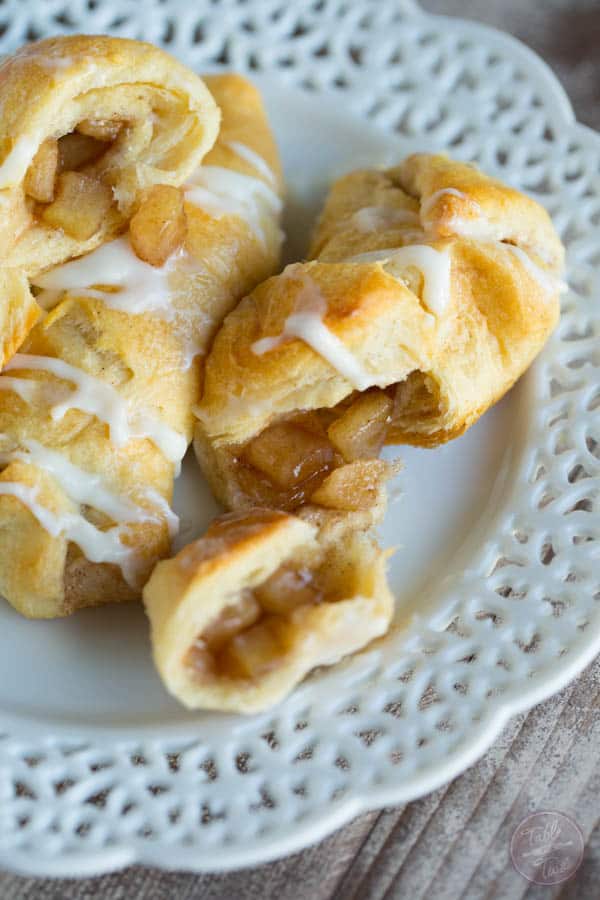Apple cinnamon cream cheese roll-ups are a great after-school snack for the kids!