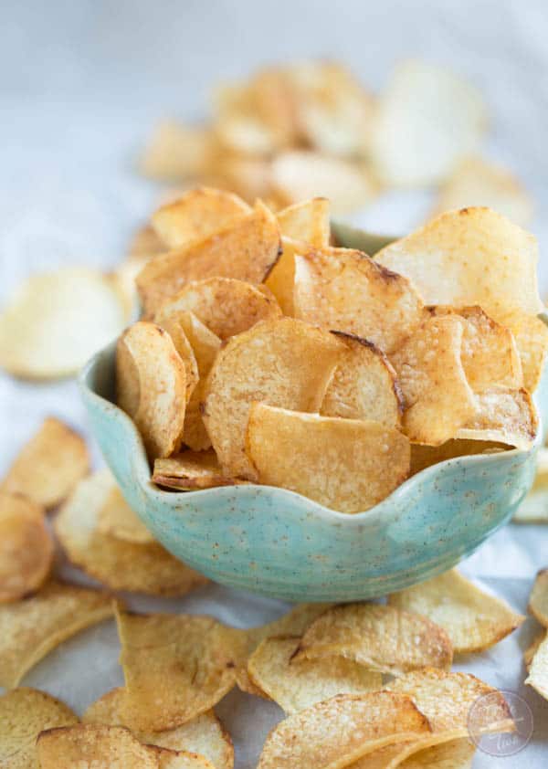 Taro chips are so easy to make at home yourself and you get a lot more than those bags at the grocery store!