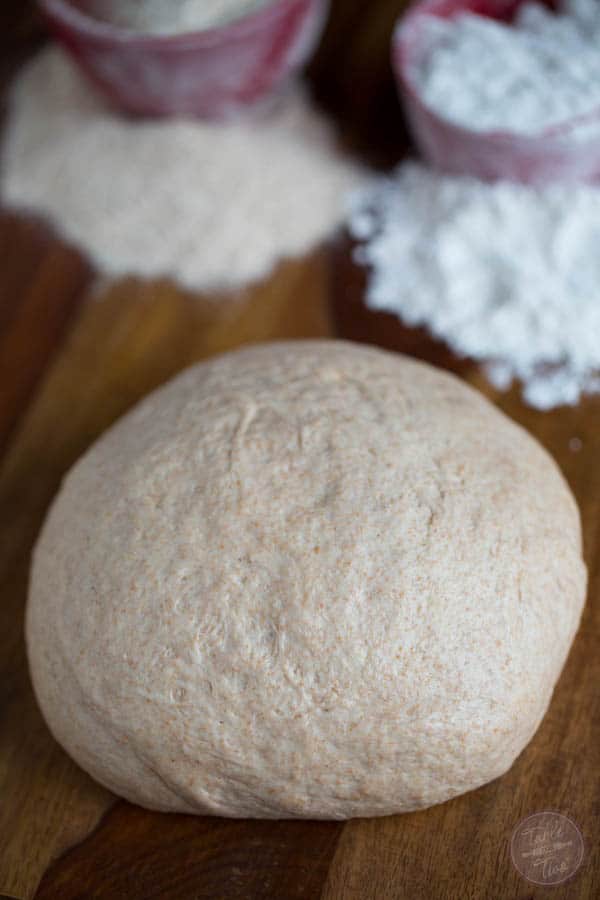 This homemade pizza dough blend combines the best of both worlds! White & whole wheat flours will make this pizza dough blend a staple in your house!