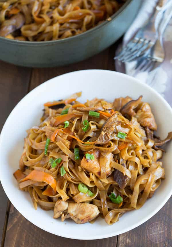 Thai chicken curry noodles is a fun Asian dish that is easy to put together and full of flavor!