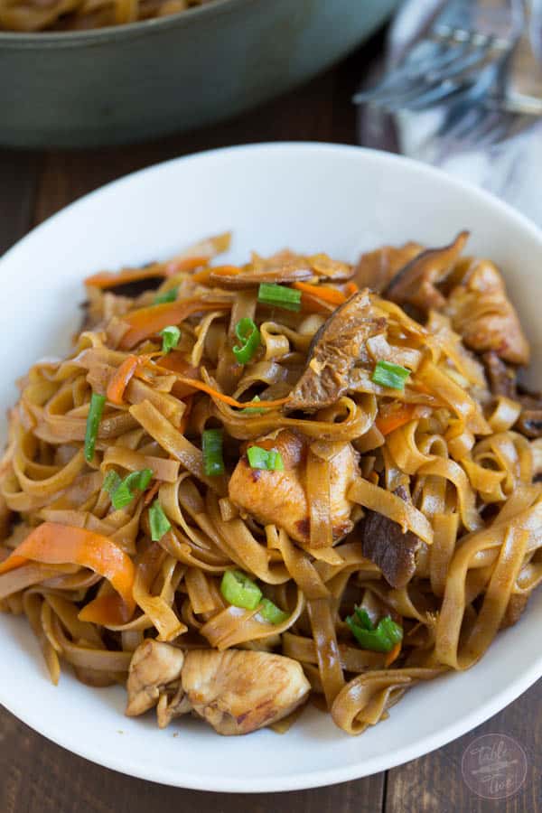 Thai chicken curry noodles is a fun Asian dish that is easy to put together and full of flavor!