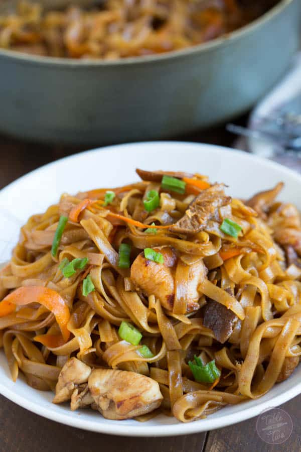 Thai chicken curry noodles is a fun Asian dish that is easy to put together and full of flavor!