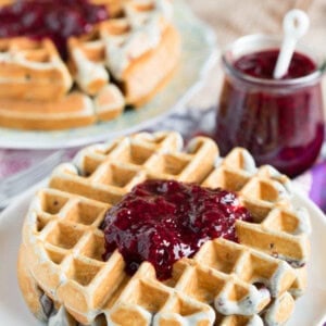 Blackberry lemon waffles make the perfect brunch entree!