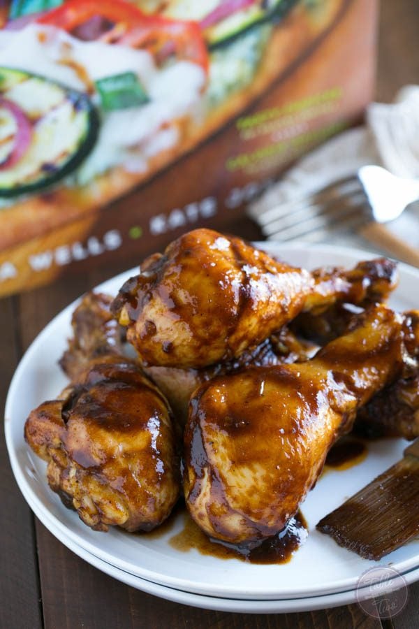 Honey balsamic drumsticks are less than 400 calories but don't let that fool you! They're PACKED with flavor and so moist and juicy!