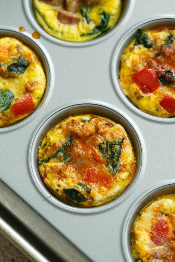 Easy egg cup muffins are the ideal breakfast for those on the go! Filled with delicious toppings and lots of protein! These egg cups are the perfect paleo-friendly breakfast.