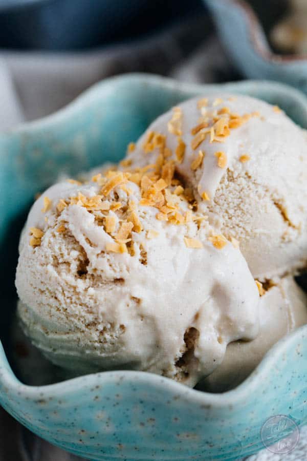 This paleo-friendly coffee coconut milk ice cream is a dream! You'll want to whip up a batch and have a couple scoops before it disappears!