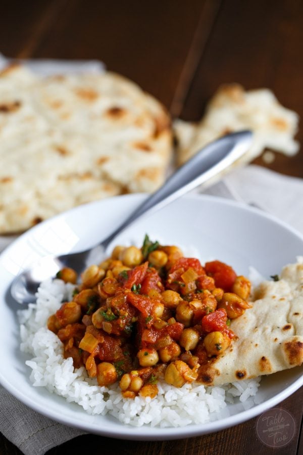 If you love Indian flavors, chana masala is a quick and easy way to enjoy this flavorful, warm, and hearty classic Indian dish!