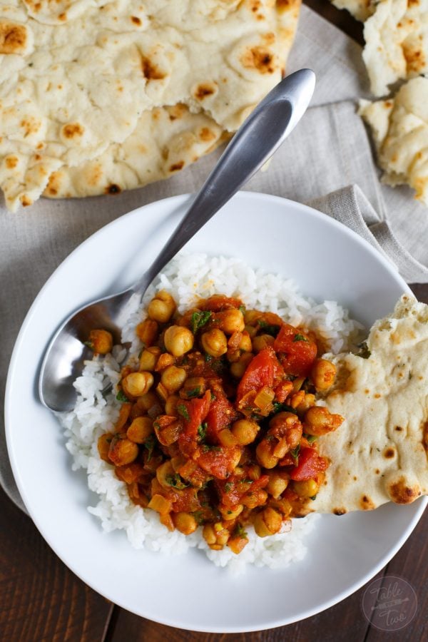 If you love Indian flavors, chana masala is a quick and easy way to enjoy this flavorful, warm, and hearty classic Indian dish!