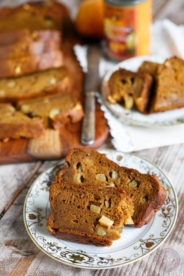 Pumpkin apple bread is the epitome of Fall flavors. Pumpkin, apples, and cinnamon flavors are all in one deliciously moist and gluten-free loaf! Eat one loaf now, freeze one for later!