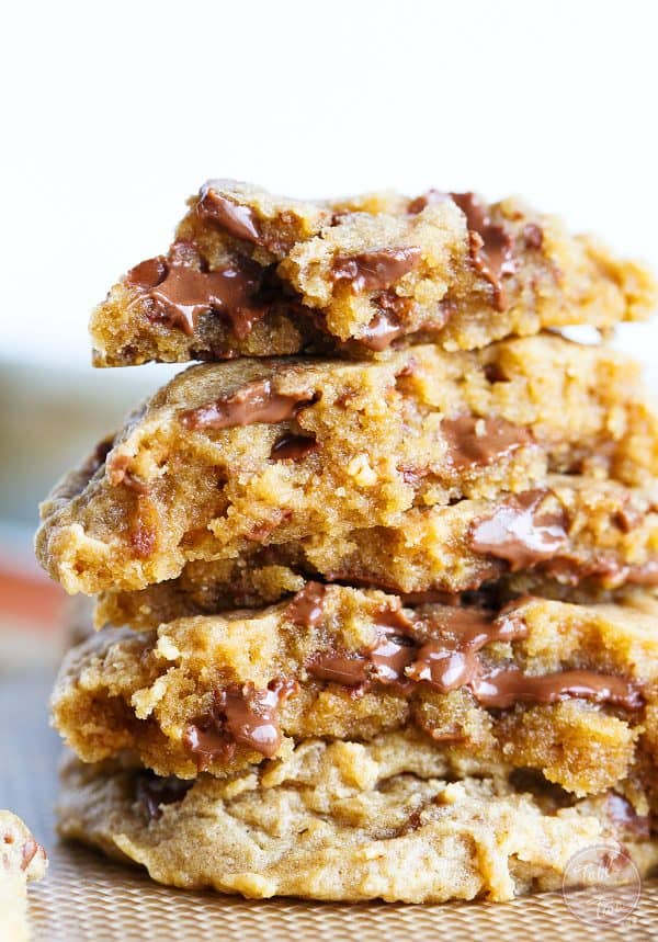 Peanut butter overload cookies are a peanut butter lovers' dream! Studded with Reese's peanut butter cups throughout, this cookie is so soft and perfect for all peanut butter and chocolate lovers!