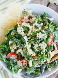 This salad will be your new obsession! Based off of Sweetgreen's kale caesar, you will wonder how you've lived without this salad for so long!