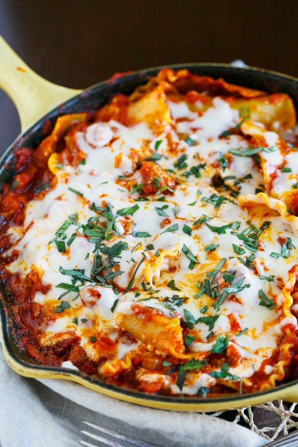 Ditch that casserole dish and grab your skillet! This ultimate skillet lasagna is going to change the way you make lasagna forever!
