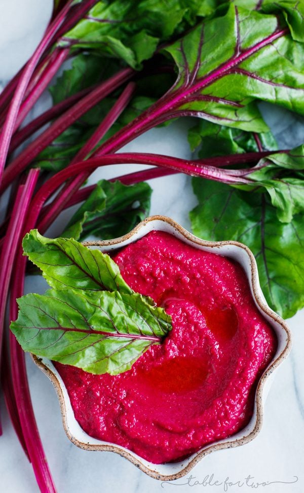 Your tastebuds won't miss a beet when you make this beet hummus! Its vibrant color will attract anyone over to dip to their heart's content!