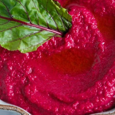 Your tastebuds won't miss a beet when you make this beet hummus! Its vibrant color will attract anyone over to dip to their heart's content!