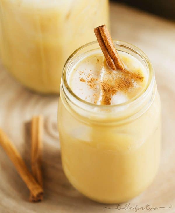 If you love coffee on any level then you will LOVE this horchata latte! It's a smooth and creamy drink full of cinnamon and caffeine!